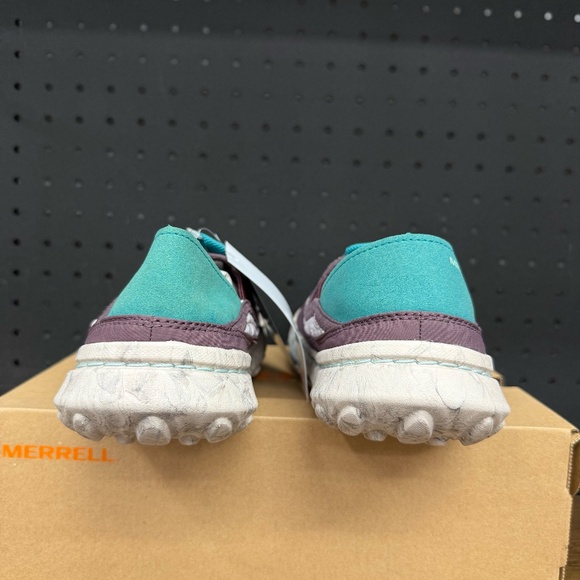 New W/ Box! Women's Merrell HUT MOC 2 Iris Teal Slip On Outdoor Sneakers Size 6 - Picture 4 of 6
